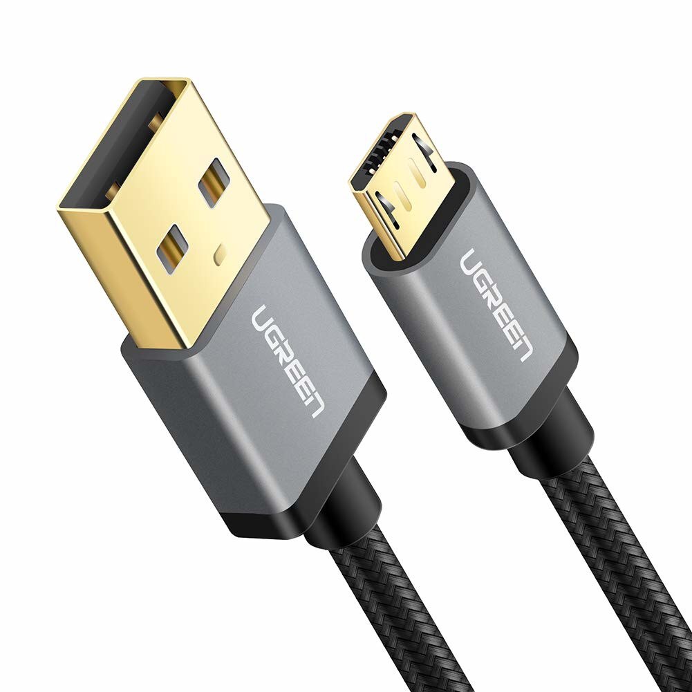 Cablu de Incarcare Micro USB Universal, Compatibil Android, UGREEN, 100cm, Black